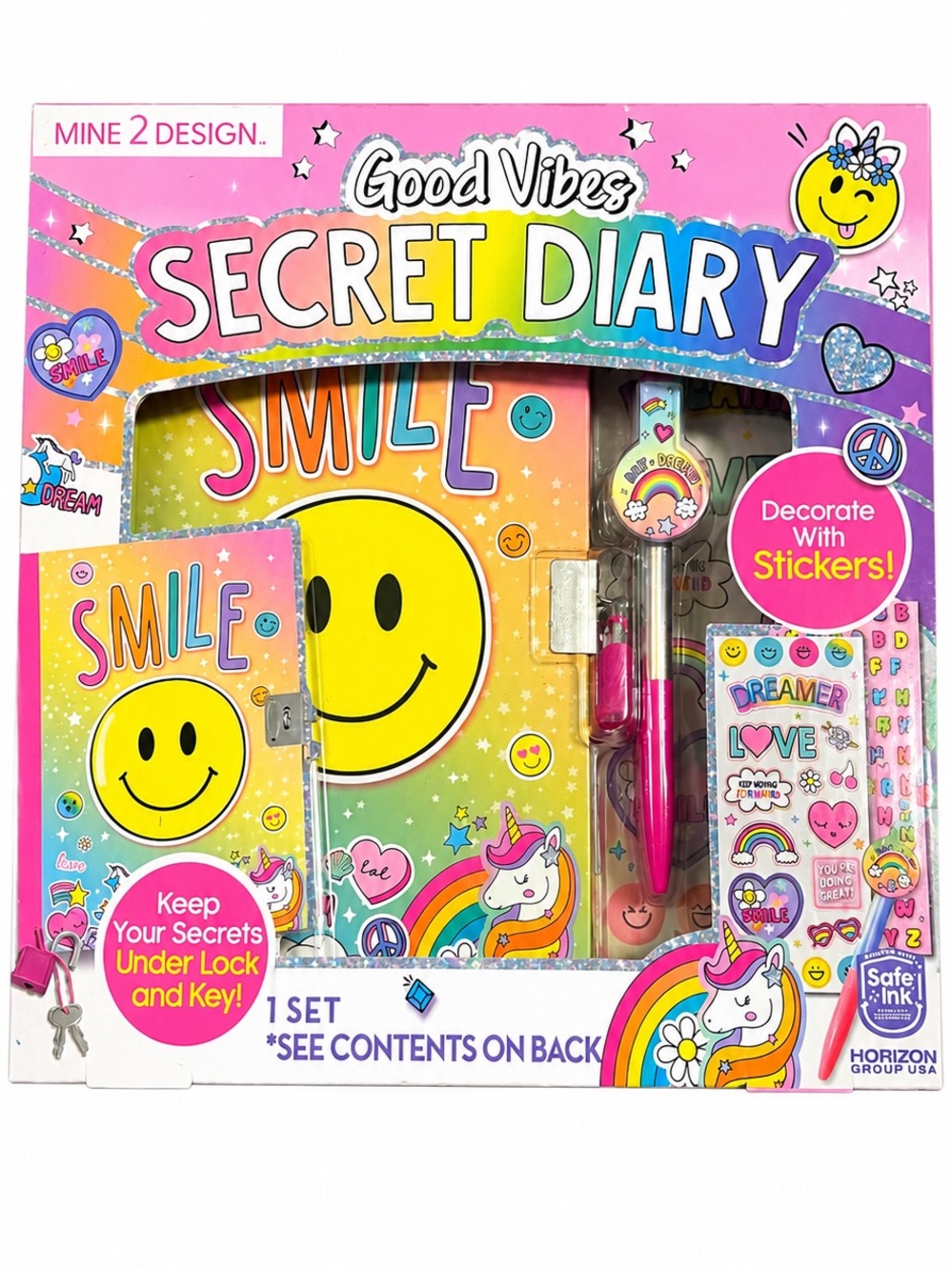 Mine 2 Design Secret Diary for kids. New in the box!